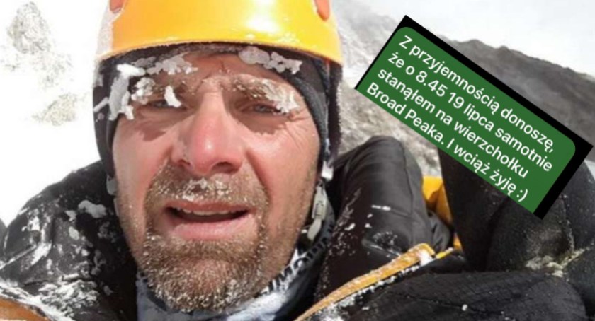 SMS ze szczytu Broad Peak. Jeleniogórzanin z ogromnym sukcesem