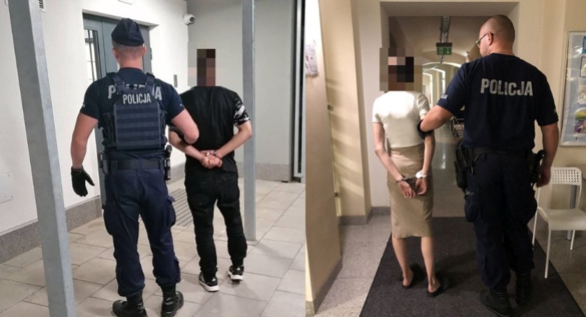 Kobieta siłą próbowała uwolnić swojego partnera z rąk policjantów. Teraz wspólnie są w areszcie
