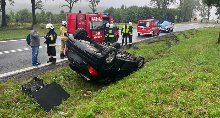 Dachowanie w Mysłowie. Kolejne zdarzenie dziś w tym miejscu