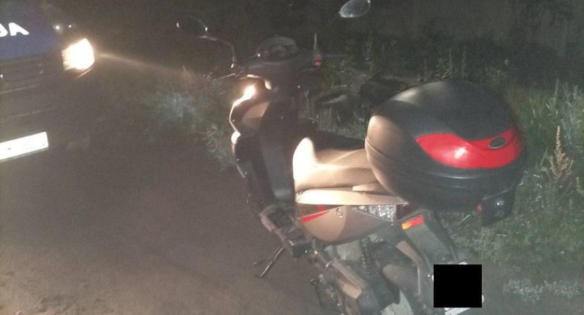 Pijany 64- latek jechał motorowerem na stację paliw po piwo