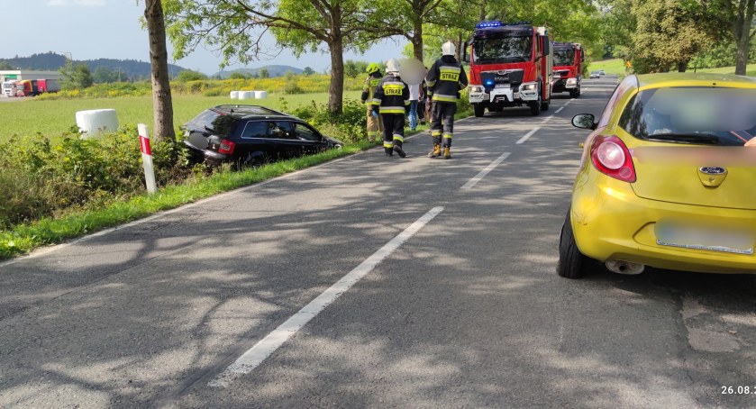 On wyprzedzał, gdy ona skręcała. Doprowadził do zderzenia