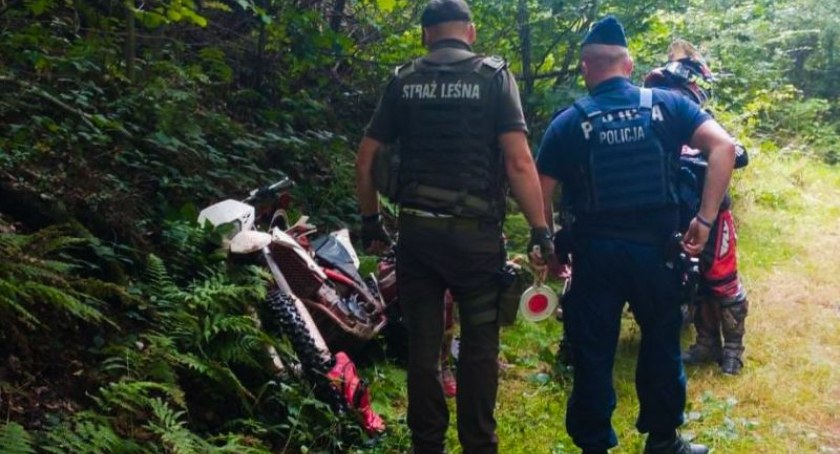 Ukarany za jazdę motocyklem po lesie