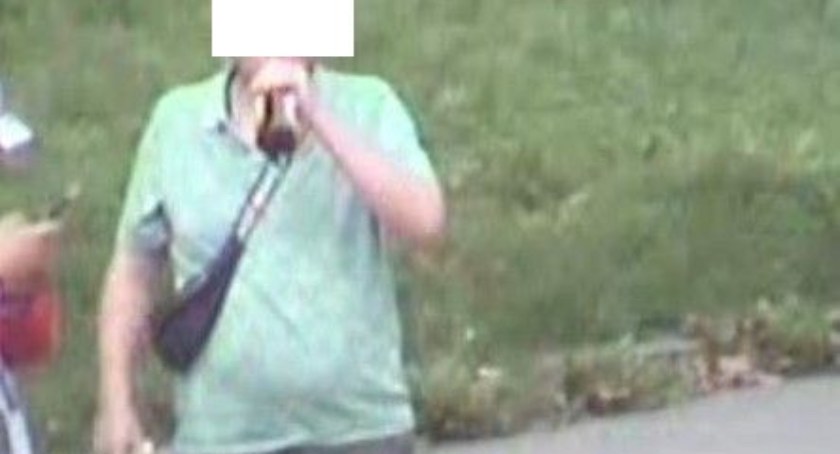 Pił i wciągał w miejscu publicznym. Nagrały go kamery monitoringu miejskiego