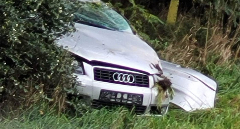 Dachowanie Audi na dk30
