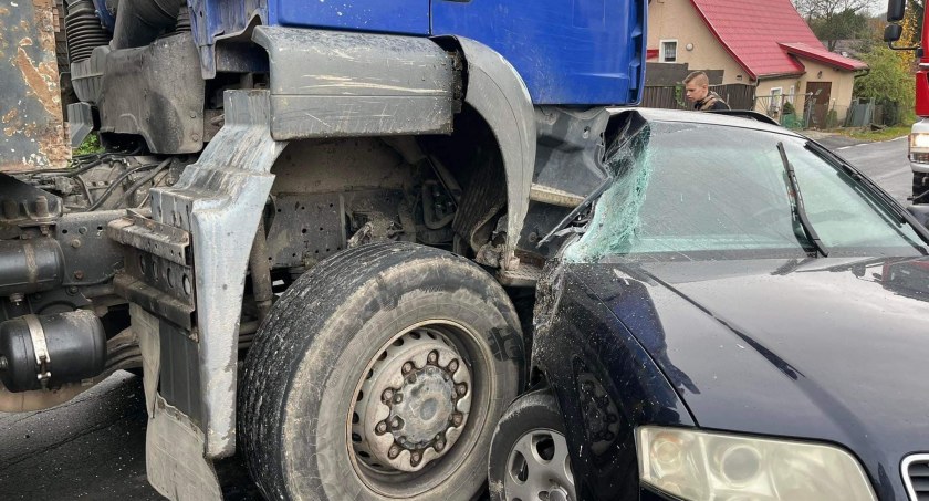 Groźnie wyglądające zderzenie w Kaczorowie