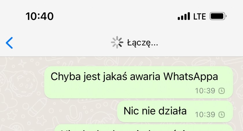 Awaria WhatsApp - Ludzie są zaniepokojeni