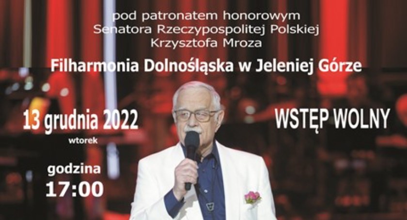 Koncert Jana Pietrzaka w Filharmonii Dolnośląskiej. Obchody rocznicy stanu wojennego