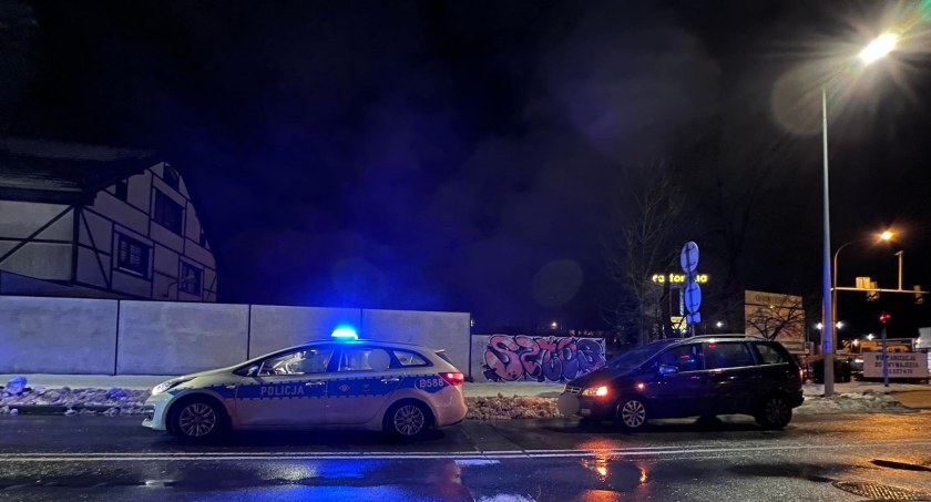 Potrącenie pieszego przy dawnym Tesco