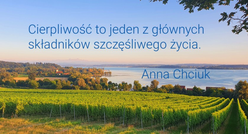 Anna Chciuk - pisarka z Łomnicy z wierszem o cierpliwości