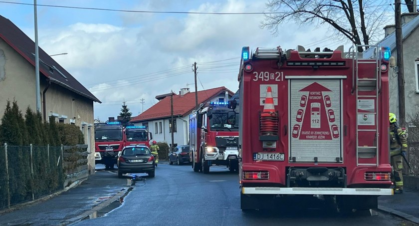 Interwencja straży pożarnej w Cieplicach