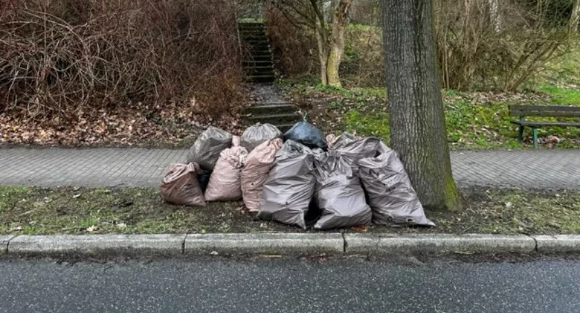 Ulica Nowowiejska w Jeleniej Górze zamieniła się w śmietnisko