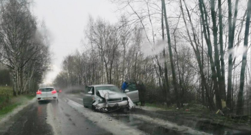 Niebezpieczne zdarzenie na drodze krajowej nr 3