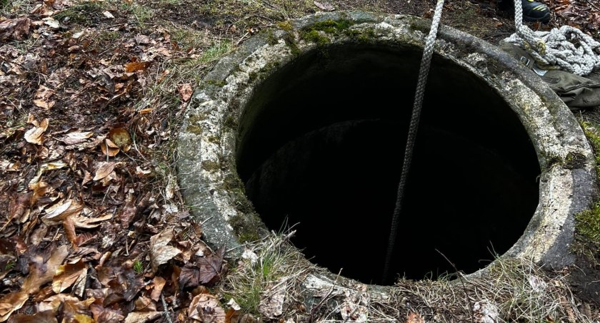 Strażacy ze Szklarskiej Poręby uratowali dzika, który wpadł do starej studzienki kanalizacyjnej