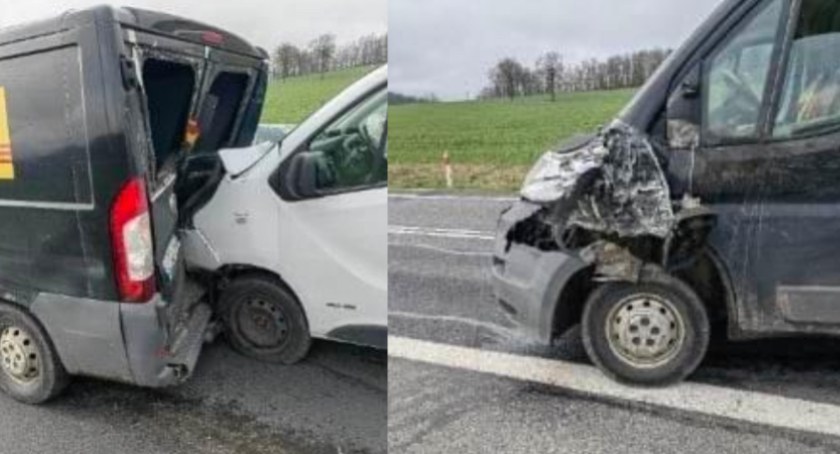 Zderzenie trzech aut na DK 30. Utrudnienia na drodze