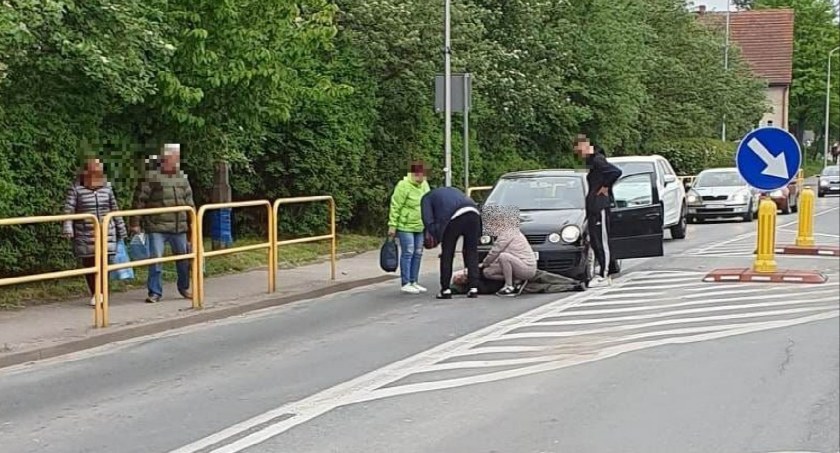 Potrącenie pieszego na Zabobrzu