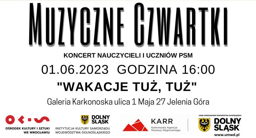 Koncert uczniów i nauczycieli w Galerii Karkonoskiej. Ostatni przed wakacjami