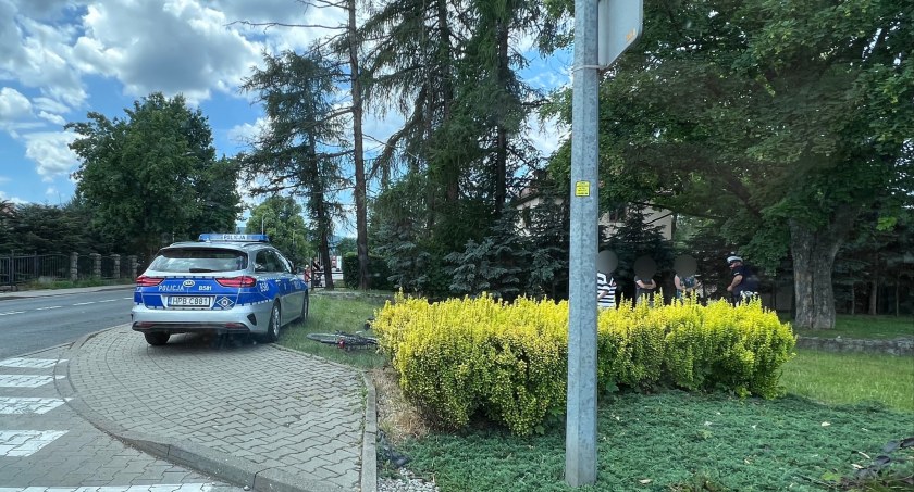 Potrącenie rowerzystki w Cieplicach