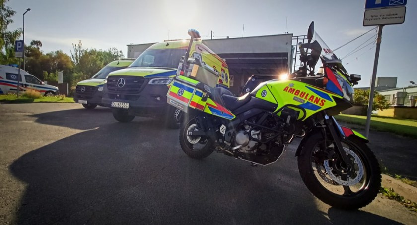 Nowy motoambulans już sprawdził się w boju