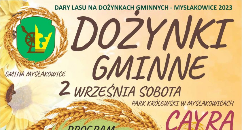Już w najbliższy weekend dożynki gminne w Mysłakowicach!