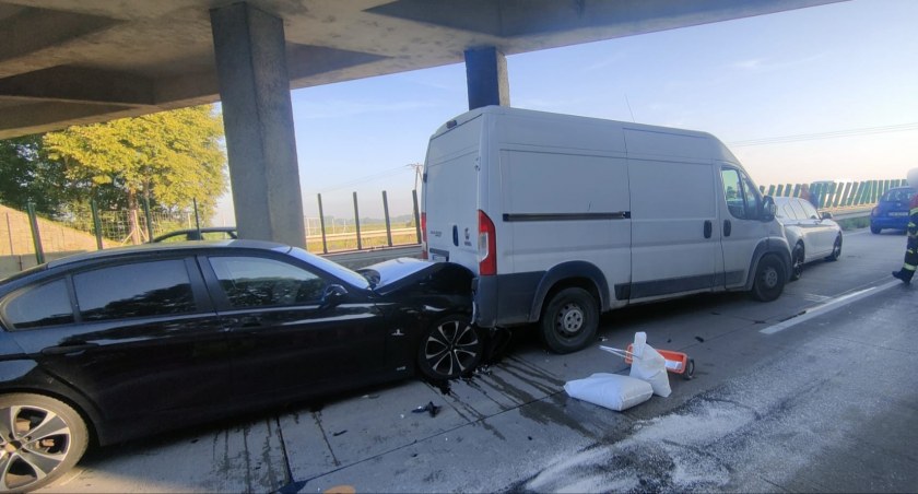 Karambol na autostradzie A4