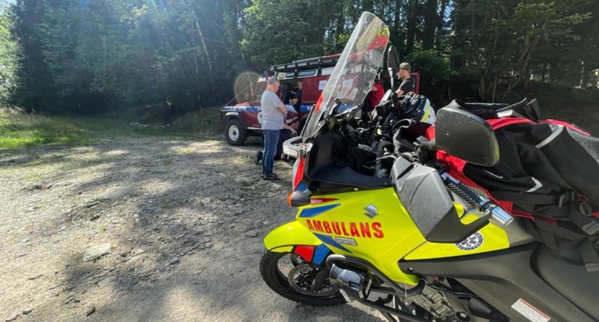 Motoambulans sprawdził się w górach