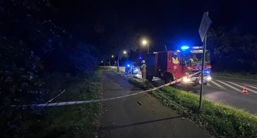 Skosił latarnię i pojechał dalej. Zdarzenie drogowe na ulicy Sobieszowskiej