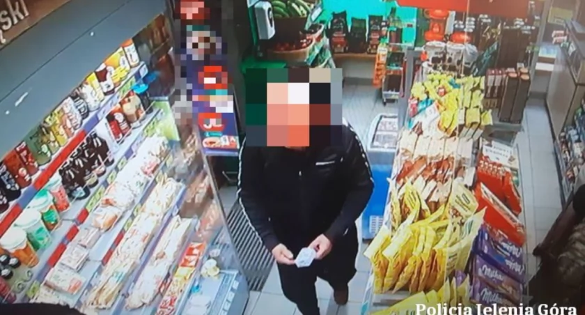 Klientka położyła portfel na ladzie. Mężczyzna bez skrupułów przywłaszczył go sobie
