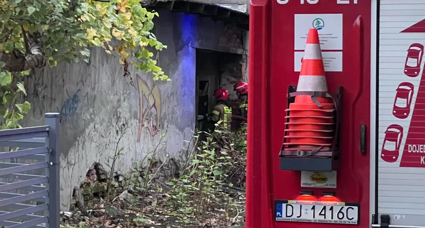 Pożar w Cieplicach. Paliło się w garażu