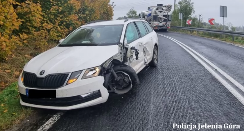 Nie dostosował prędkości do warunków panujących na drodze