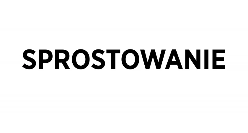 Sprostowanie 