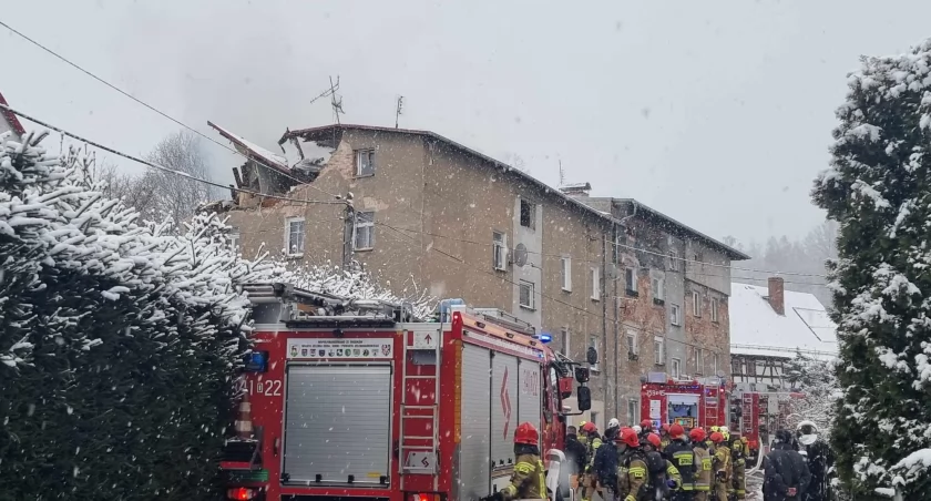 Wybuch gazu w Sosnówce. Kilkanaście osób ewakuowanych.