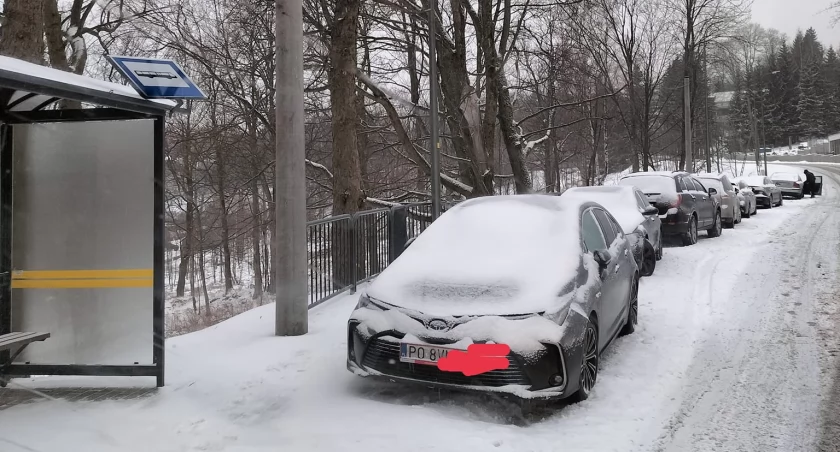 Turyści parkują gdzie popadnie
