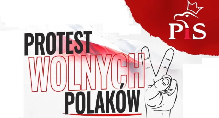 Protest Wolnych Polaków w Jeleniej Górze. PiS zaprasza