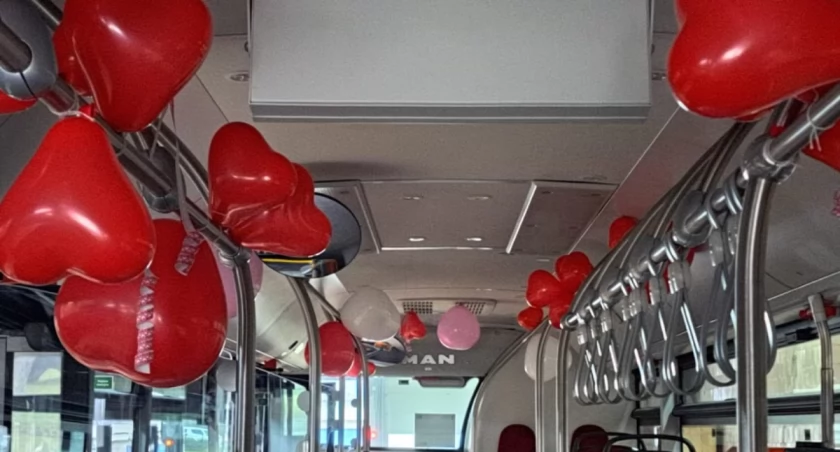 Walentynkowy autobus MZK