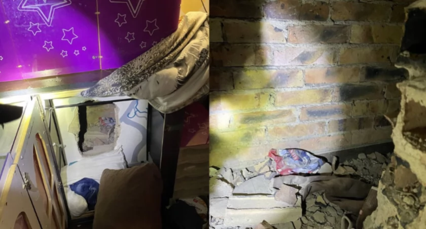 Wykuł dziurę w ścianie i chował się przed wymiarem sprawiedliwości