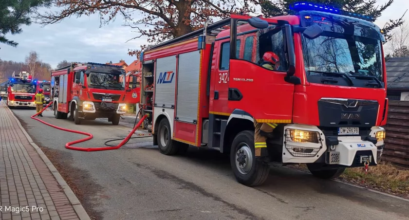 Zadymienie w budynku na Wrzosowej w Jeleniej Górze