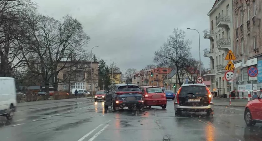 Poranne zderzenie na ulicy Wolności