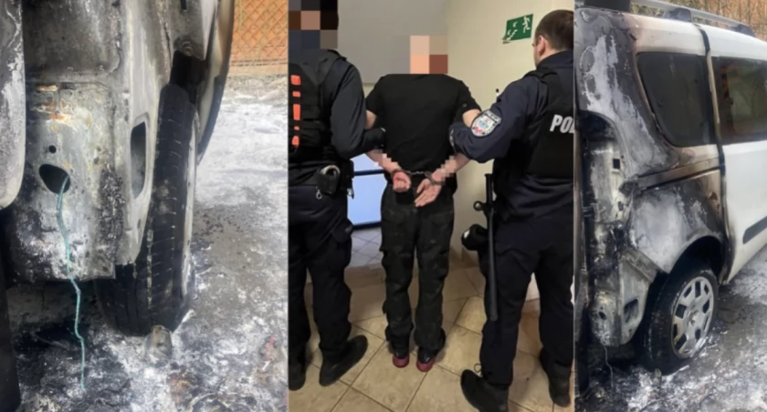 Chciał się zemścić i podpalił jej auto
