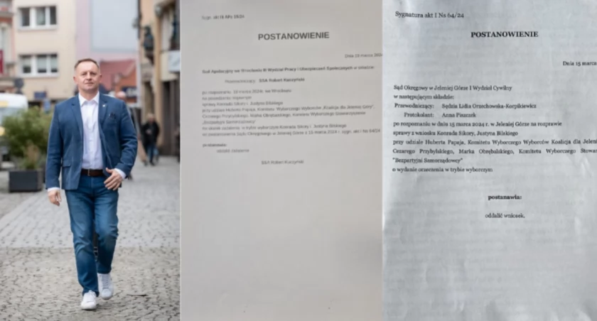 Hubert Papaj wygrywa w sądzie