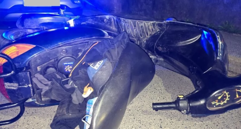 Próbował uciec policjantom… motorowerem