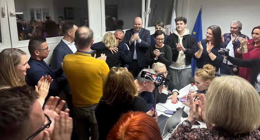 Euforia w sztabie Koalicji Obywatelskiej. Jerzy Łużniak prezydentem na kolejne pięć lat