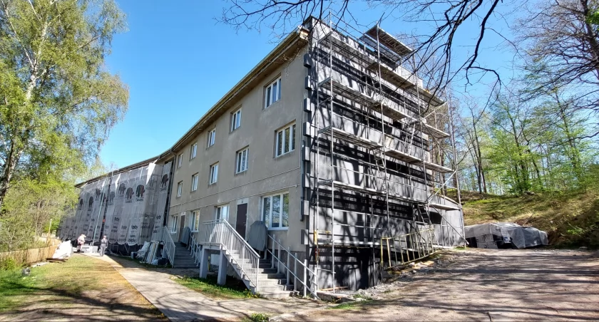 Trwa termomodernizacja kolejnego budynku bursy szkolnej