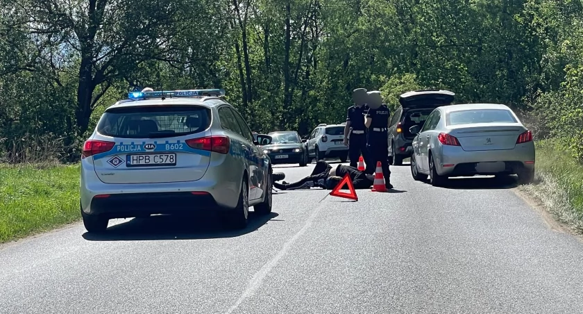 Wojanów : Zderzenie motocykla z samochodem osobowym