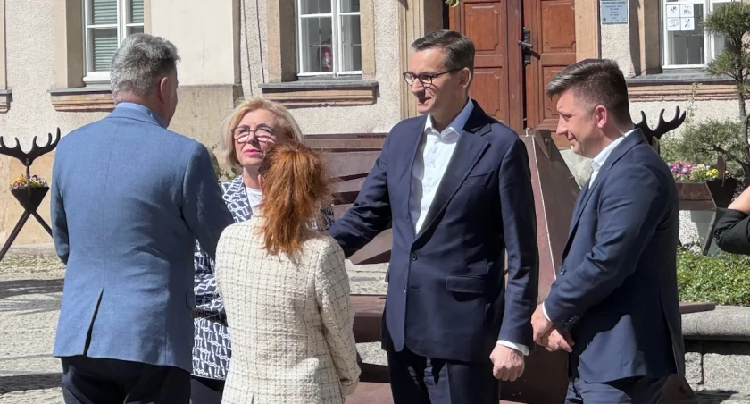 Mateusz Morawiecki w Jeleniej Górze z poparciem dla Michała Dworczyka
