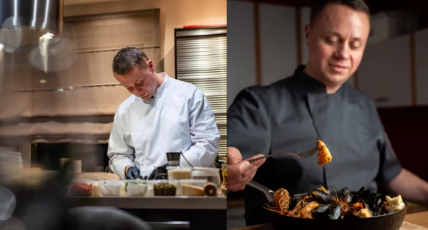 Michał Matuszewski - szef kuchni w jeleniogórskiej restauracji jest Arcymistrzem Sztuki Kulinarnej