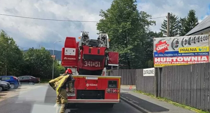 Wyciek substancji chemicznej. Ulica Cieplicka zamknięta