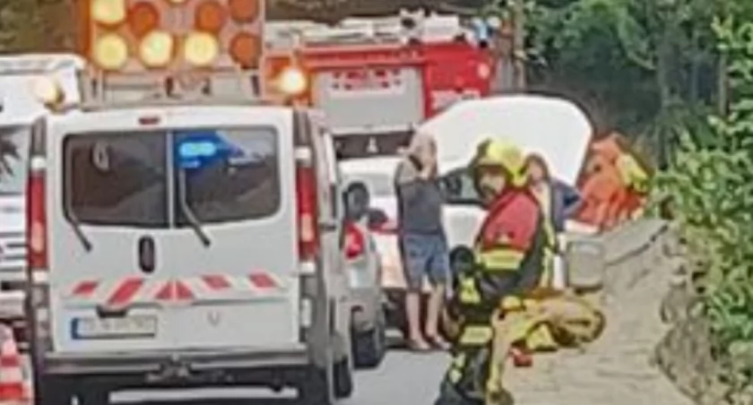 Kolizja krajowej trójce pod Szklarską Porębą