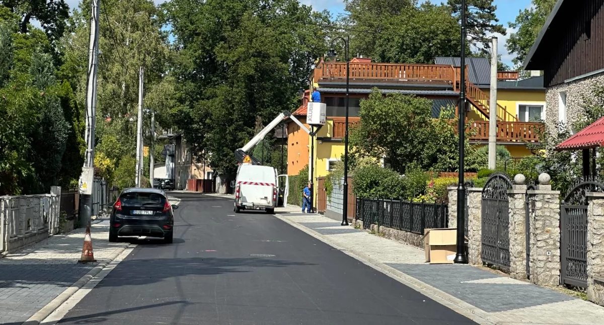 Postępy prac na ulicach Juszczaka i Zamoyskiego