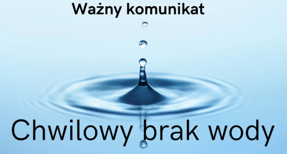 Może wystąpić chwilowy brak wody. Wodnik modernizuje sieć wodociągową