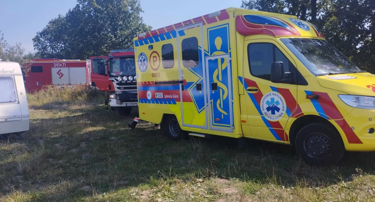 O krok od tragedii na żwirowni w Wojanowie